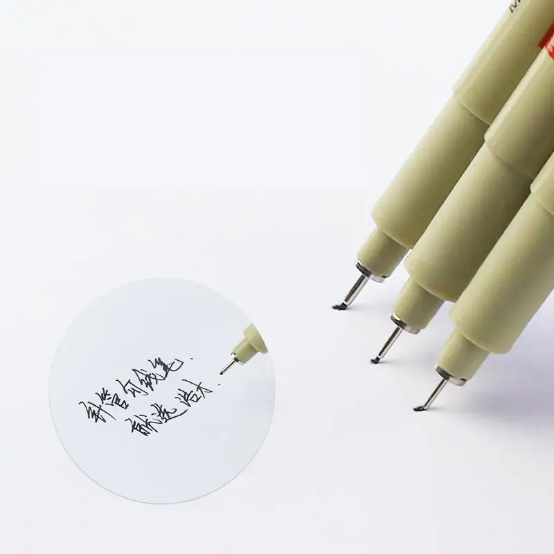 Пигментный лайнер Pigma Pen 1 шт. микронный маркер 0 05 2 3 4 5 кисть разные кончики черный