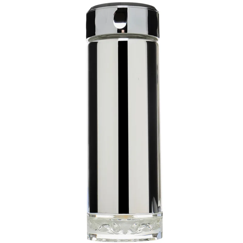 

Business creative glass double layer heat insulation heat insulation Cup silver plated liner water cup gift