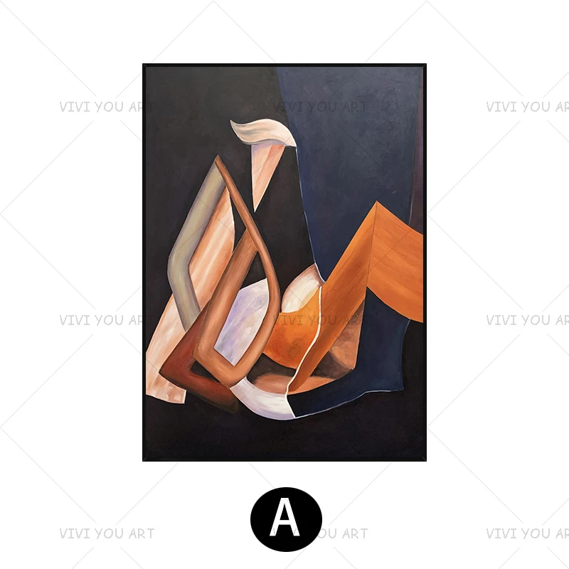 

Best New Hand Painted Dark Black And White Abstract Oil Painting Canvas Art Home Decor Wall Pictures Modern No Frame Picture