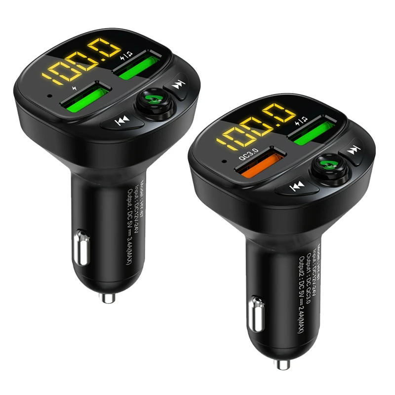 

Автомобильное зарядное устройство с 2 USB-портами и светодиодный ным дисплеем