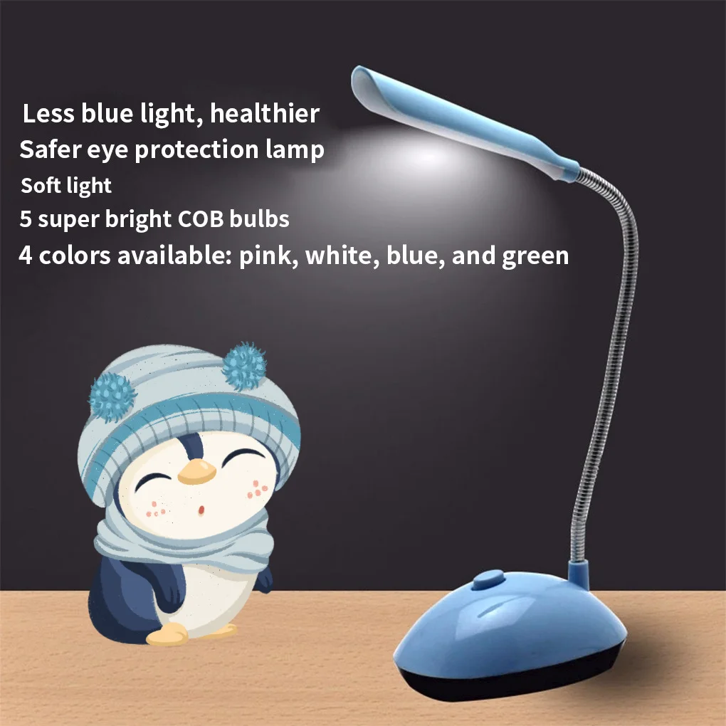 

Rotatable 360 Desk Lamp Reading Book Light Dimmable AAA Battery Powered Table Light 4 LED Portable Lamp College Dorm Lamps