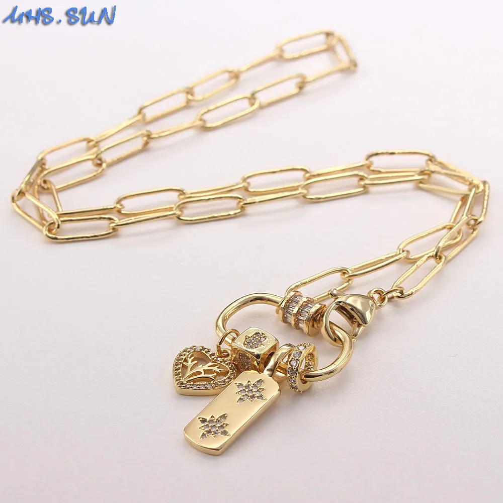 MHS.SUN женское модное ожерелье-цепочка с подвеской геометрической формы винтажное