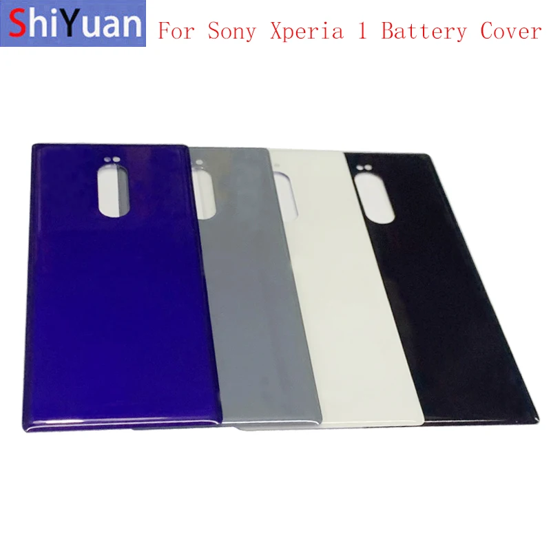 

Original Rear Door Housing Case Battery Cover Panel wtih Heat sticker For Sony Xperia 1 XZ4 Back Glass Cover with Logo