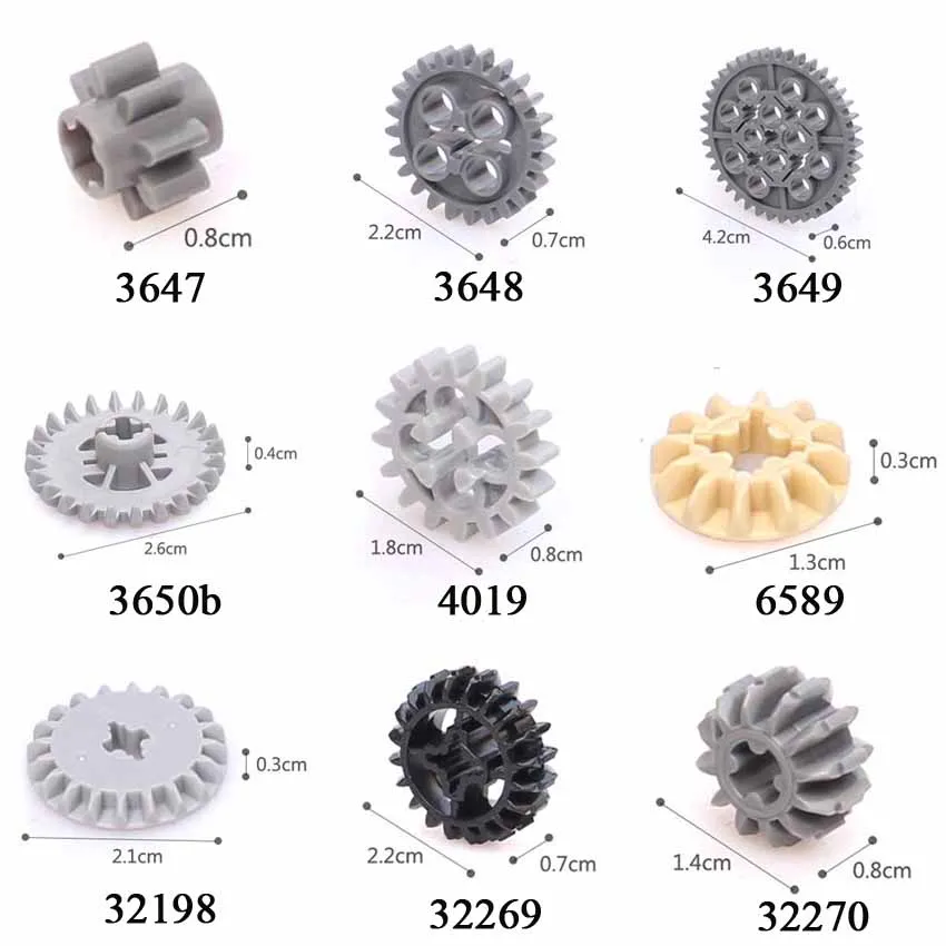 Guduola Parts 32269 Gear 20 Tooth Double Bevel Building Block MOC Model Assembles Particles Educational 20pcs/lot | Игрушки и хобби