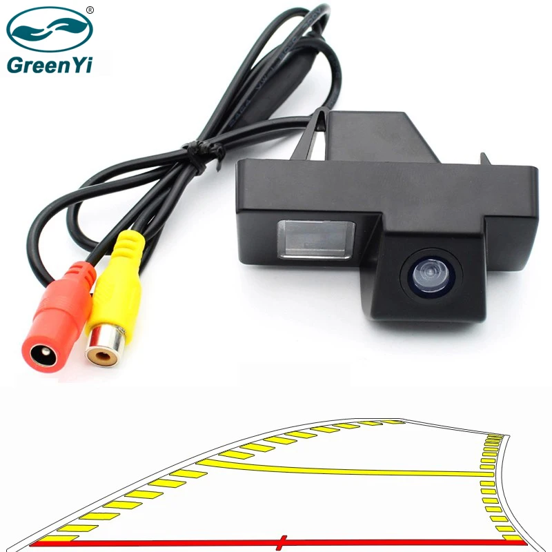 GreenYi динамический траектории парковки линии заднего камера вида для Toyota Land Cruiser 100