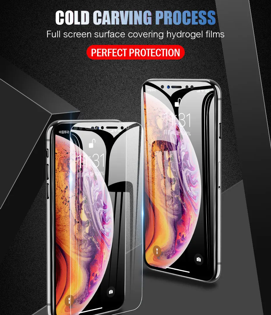 3 шт. 40D Защита экрана для iPhone 11 6 6 S 7 8 Plus X XS на iPhone XR XS 11 Pro Max мягкая защитная пленка не стекло
