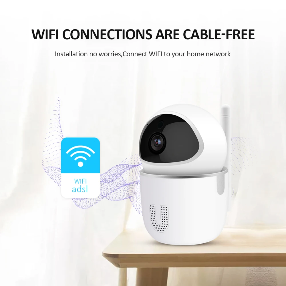 Беспроводная IP камера наблюдения с автоматическим отслеживанием сетевая WIFI CCTV