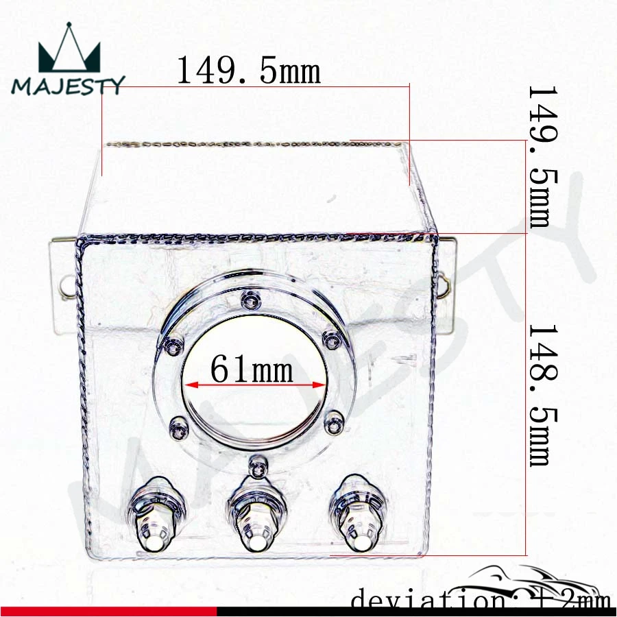 2L AN6 бак для перенапряжения топлива заготовка высокого потока вихревой 2000 мл