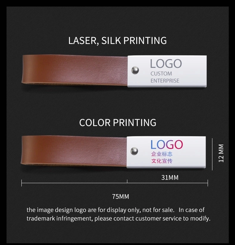 

Fashion customized logo 1gb 2gb 4gb 8gb 10PCS metal with leather buckle peddrive stick USB2.0 usb flash drive