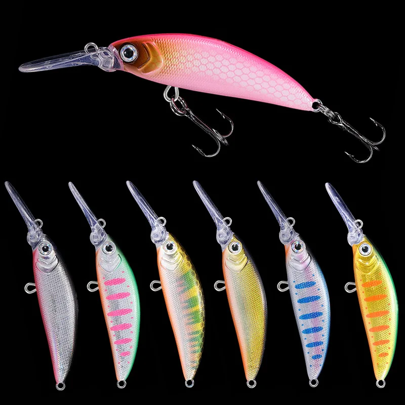 Fangbait и сукари 50SS Minnow 50 мм 5g опускается на дно рыболовные приманки глубина