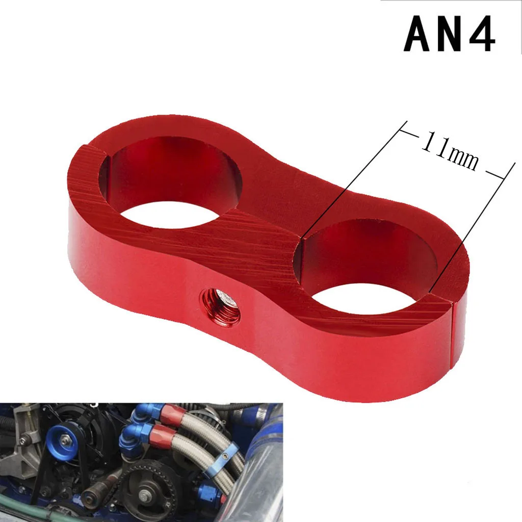 

AN4/AN6/AN8/AN10 Dual Braided Hose Separator Clamp Fuel Line Mounting Clamps