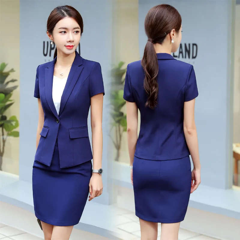 Женский костюм с юбкой летний комплект из 2 предметов тонкая куртка короткими