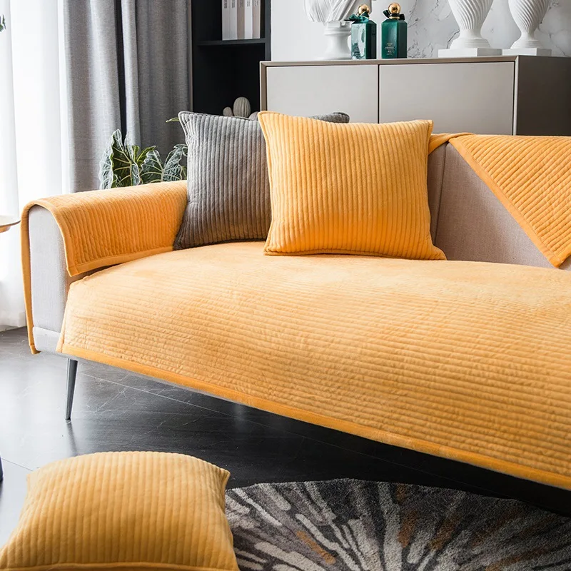 1pc solid modern sofa covers for living room furniture sectional sofas cover couches cape protector sofa slipcover 2 seater new free global shipping