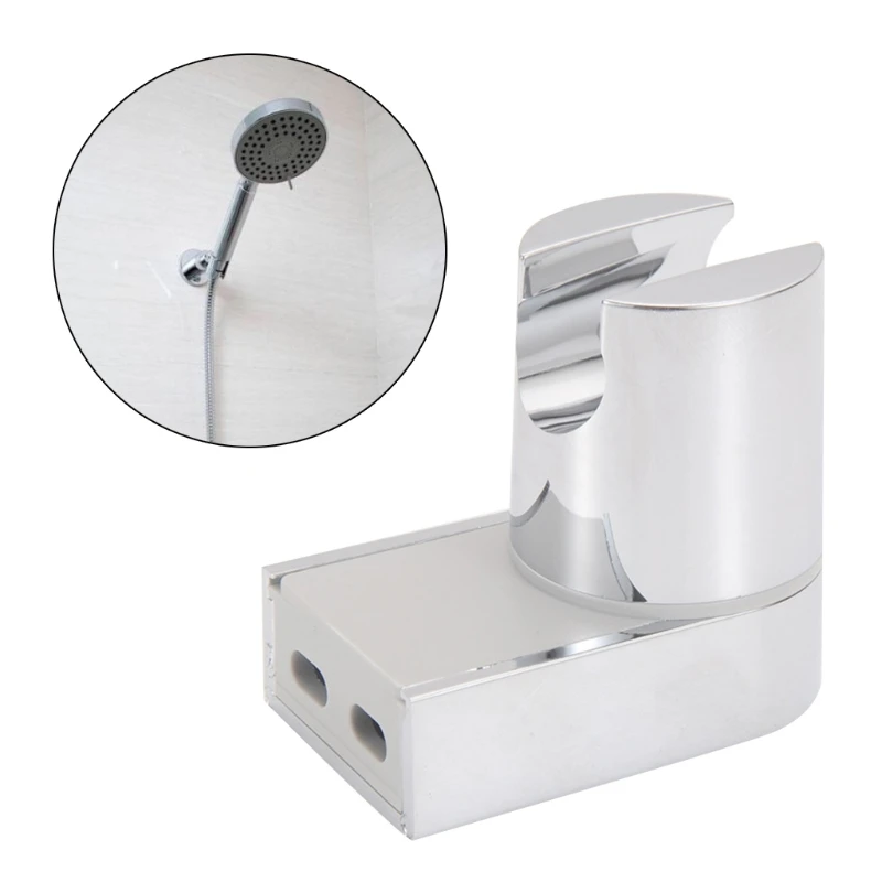 

Handheld Shower Spray Head Holder Bracket Adjustable ABS 360 Degree Wall Mount Bathroom Hand Sprayer With Screws