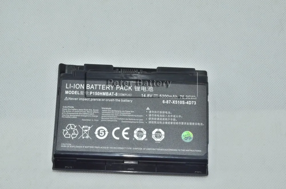 JIGU 14 8 V 76.96WH 6 87 X510S 4D7 P150HMBAT оригинальный планшетный Аккумулятор для CLEVO P150 P150EM P170HM3