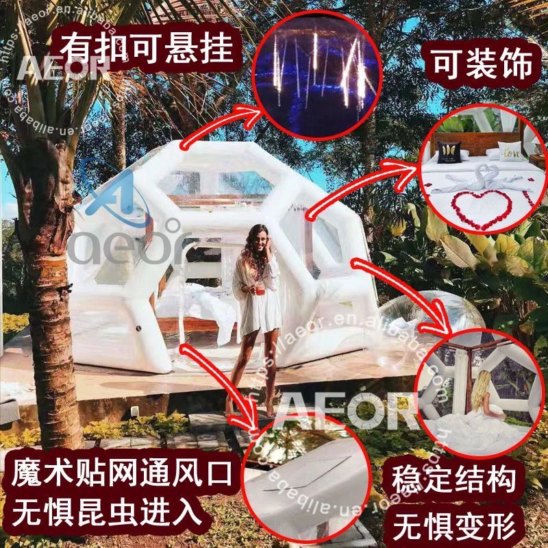 Отдых на природе пузырь отель дом открытом воздухе воздухонепроницаемый