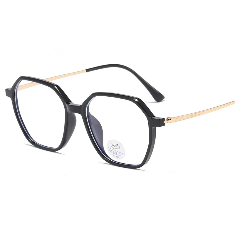 

Polygon 81200 Glasses Frame Woman Men Glasses Retro Myopia Optical Frames Metal Anti Blue Ray Lenses Eyeglasses Oculos