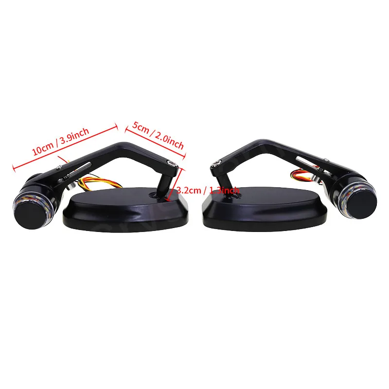 Универсальные боковые зеркала заднего вида на руль мотоцикла 22 мм 7/8 дюйма со