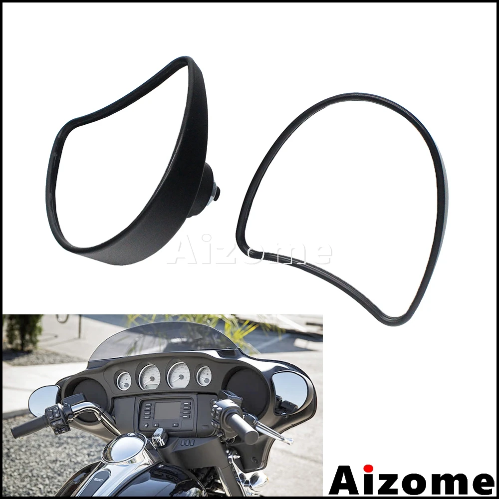 Motorcycle Batwing Fairing Side Mount Mirrors For Harley Touring Electra Glide Ultra Limited Tri Glide FLHX FLHT 2014-2019 2020