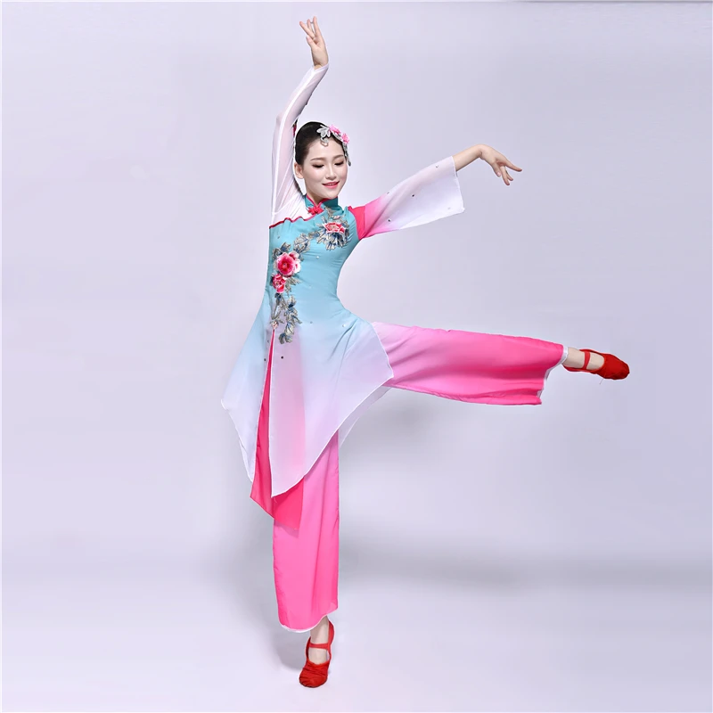 Chinese style classical hanfu dance costume female elegant national hmong performance traditional ancient