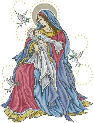 -Набор для вышивания Мама и ребенок от Джоан эллиott 11CT 14CT 18CT наборы вышивки