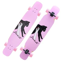 bz longboard skateboard 118cm46 5in complete standard skate long boards pu shock absorption maple skateboard abec 11 hb0303