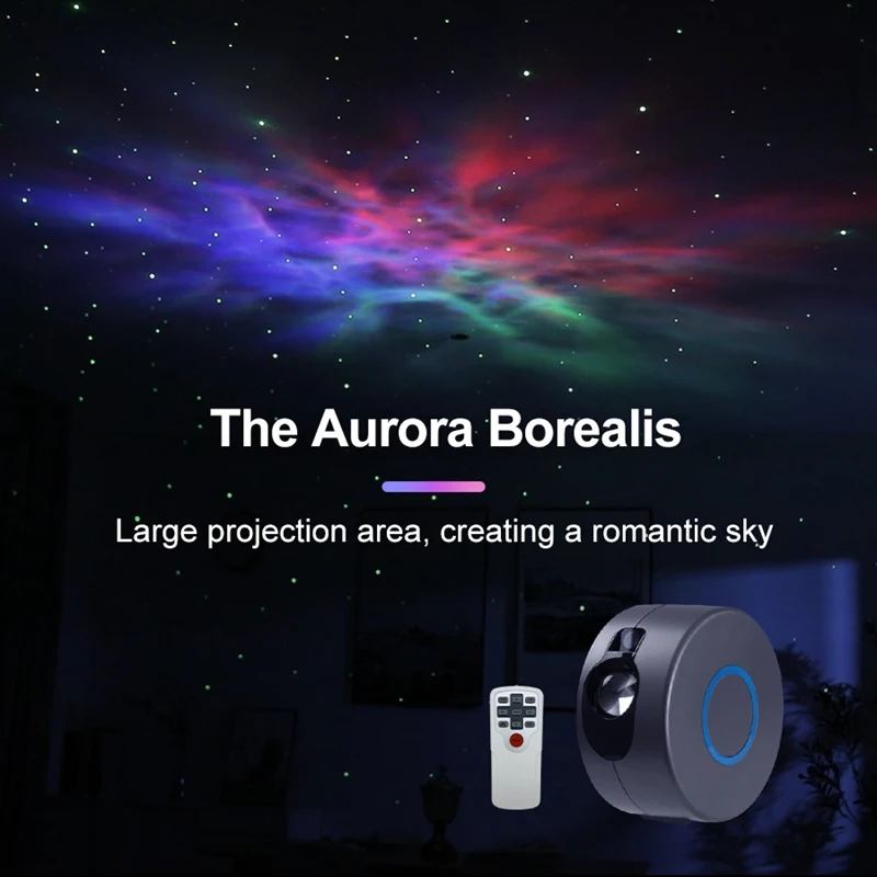 

Starry Sky Projector Rotating Night Light Led Galaxy Colorful Nebula Cloud Lamp EU Plug