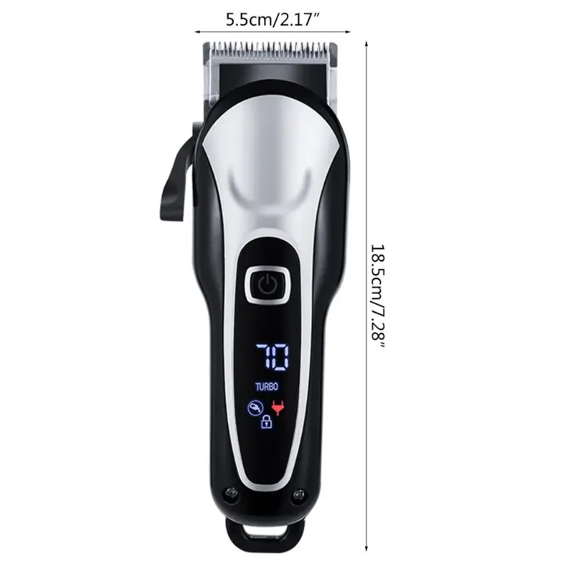 

Professional Electric Hair Clippers Men Beard Trimmer Barber Grooming Kit Rechargeable Cordless Haircut Machine Cutting Shaver