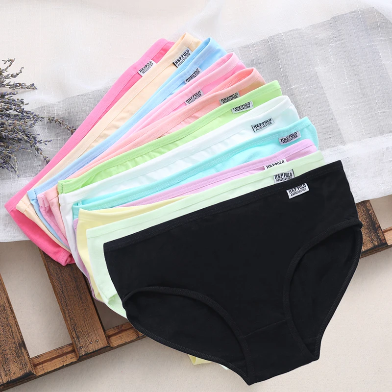 Sexy Women Cotton Underpant Briefs Lingerie Low Waist Underwear Panties Knickers