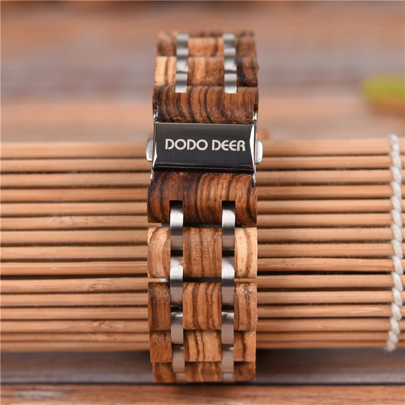 DODO олень Для мужчин мужские часы из дерева Reloj Hombre Madera Orologio Uomo Relogio Masculino