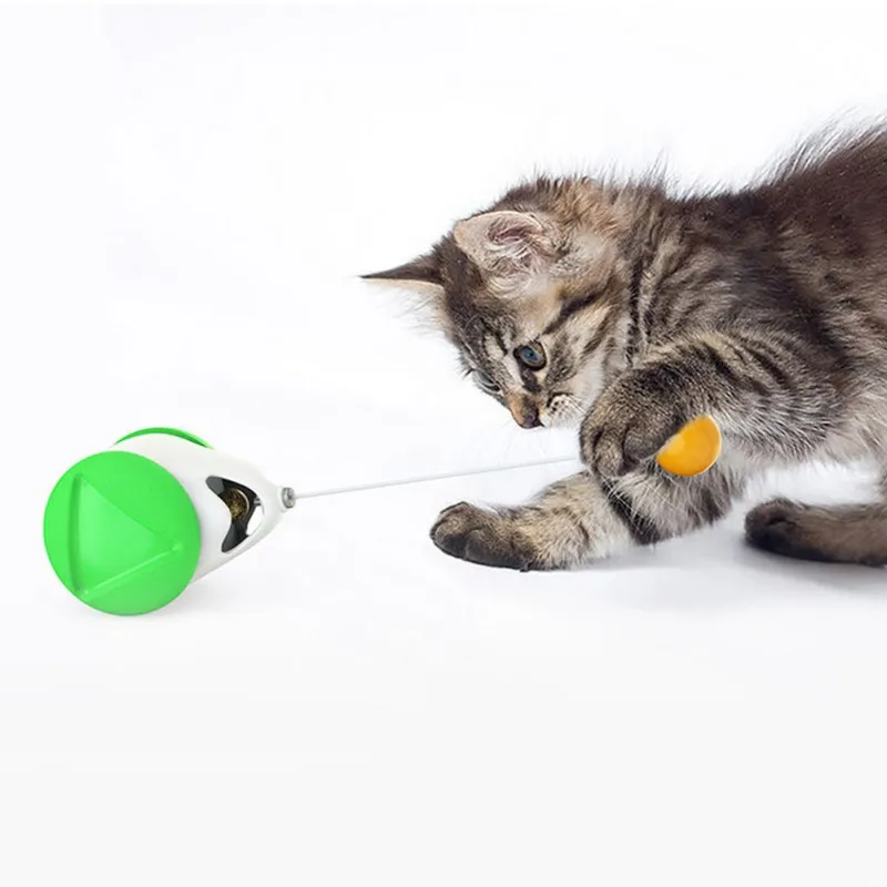 

Tumbler Swing Toys for Cats Kitten Interactive Balance Car Cat Chasing Toy With Catnip Funny Pet Products for Dropshipping