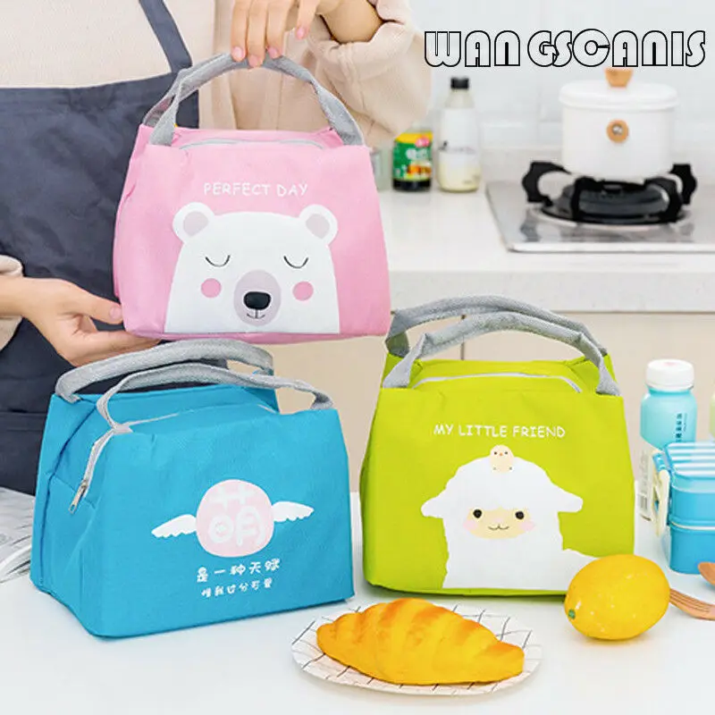 2019 Fashion Brand New Hot Cute Animal Portable Insulated Canvas Cooler Picnic Lunch Bag Thermal Food Tote | Багаж и сумки