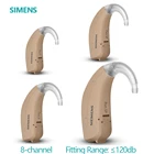 Оригинальный цифровой слуховой аппарат Siemens Signia, 8 каналов, слуховой аппарат BTE FAST P FUN SP RUN SP, бесшумный слуховой аппарат для пожилых людей