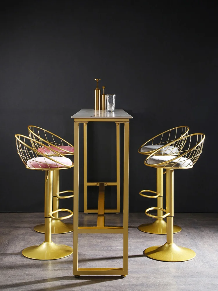 

Dining Bar Chair Minimalist Bedroom Industrial Gold Waiting Chairs Waiting Dining Room Cadeiras De Jantar Soft Kitchen Chair