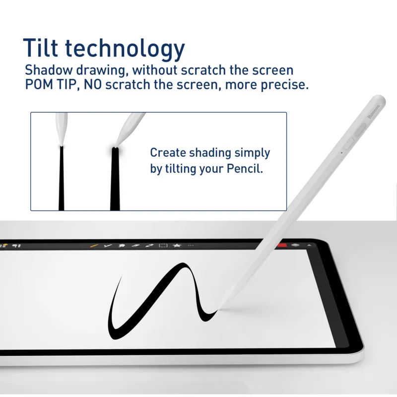 

Стилус для планшета Xiaomi Baseus, Ручка для Apple iPad pro 11 12,9 2020 Air Mini 5, Антибликовая ручка для ipad 2 1, ручка для iPad Pro