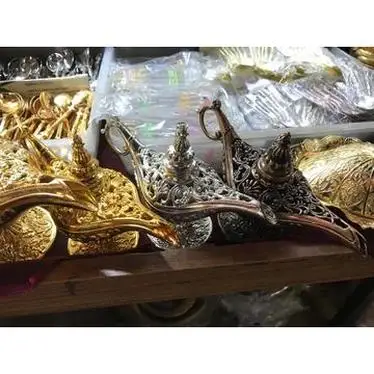 Лампа Аладдина красивая коллекция Тибет Джина керосиновая лампа|Статуэтки и