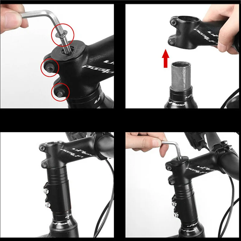 

120mm Bike Handlebar Fork Stem Riser Rise Up Extender Extension Heads Up Black Bicycle Adaptor Durable MTB Mountain Cycling Part