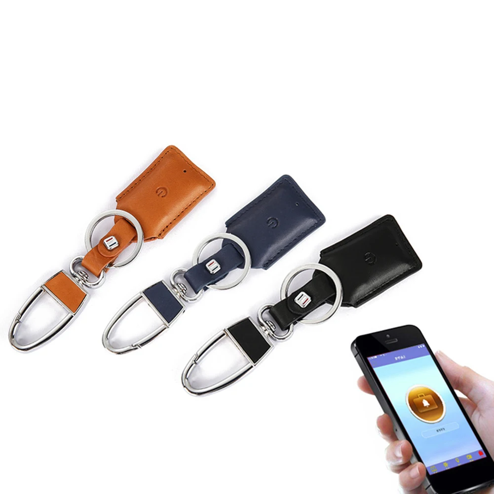 Faux Leather Anti-Lost Pocket Size Smart Wireless Bluetooth GPS Locator Tracker Finder Keyring Wallet Pet Dog Key Chain Tag |