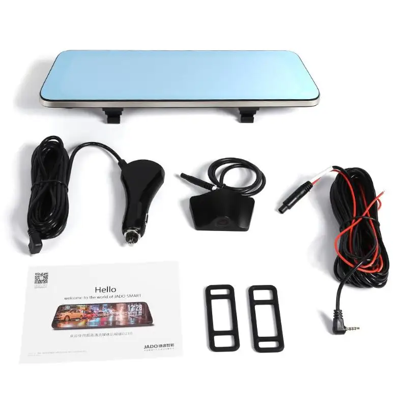 JADO D230 поток медиа зеркало заднего вида DVR камера ADAS Dash Cam 9,3" ips сенсорный экран Full HD 1080P видеорегистратор ночного видения