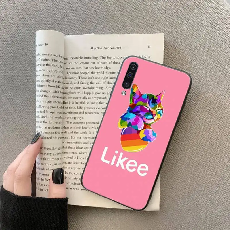 

cartoon Likee cat bear love heart pink Phone Case For Samsung galaxy S 7 8 9 10 20 edge A 6 10 20 30 50 51 70 note 10 plus