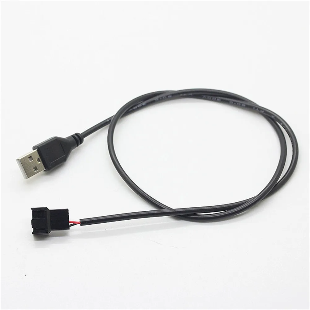 1 черный кабель-переходник штыревое соединение USB A Вентилятор 3-контактный разъем