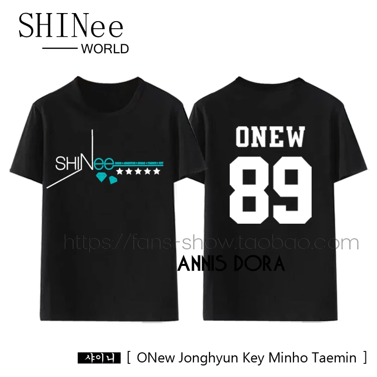 Футболка SHINee ONEW MINHO KIBUN JONGHYUN TAEMIN | Мужская одежда