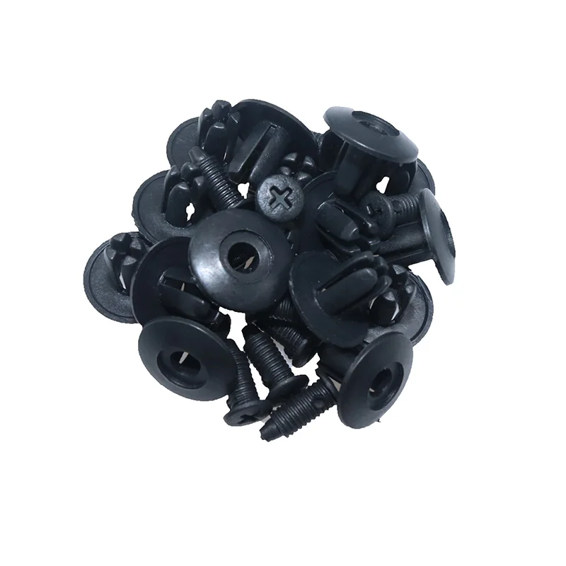 10 комплектов универсальных Черных Пластиковых Расширительных винтов заклепки