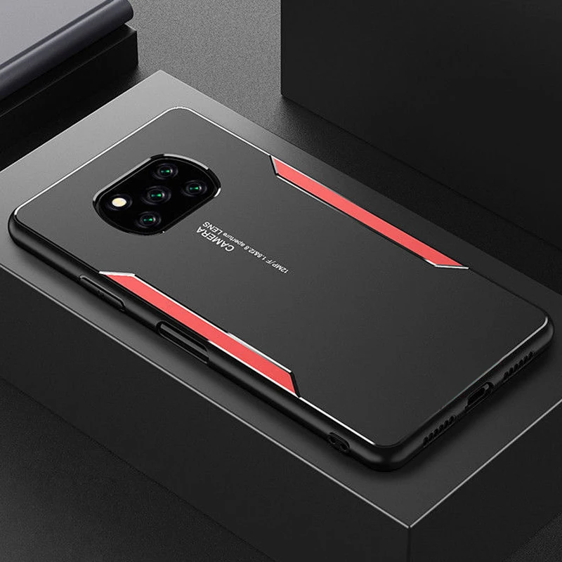 Чехол-накладка для Xiaomi Poco X3 Pro NFC Pocophone X 3 алюминиевый металлический матовый