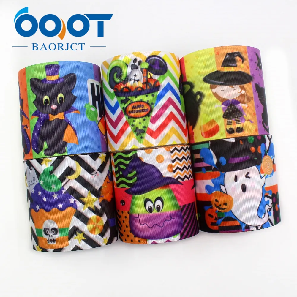 OOOT BAORJCT I 19921 2248 75 мм 10 ярдов Хэллоуин Мультфильм корсажные ленты лук кепки