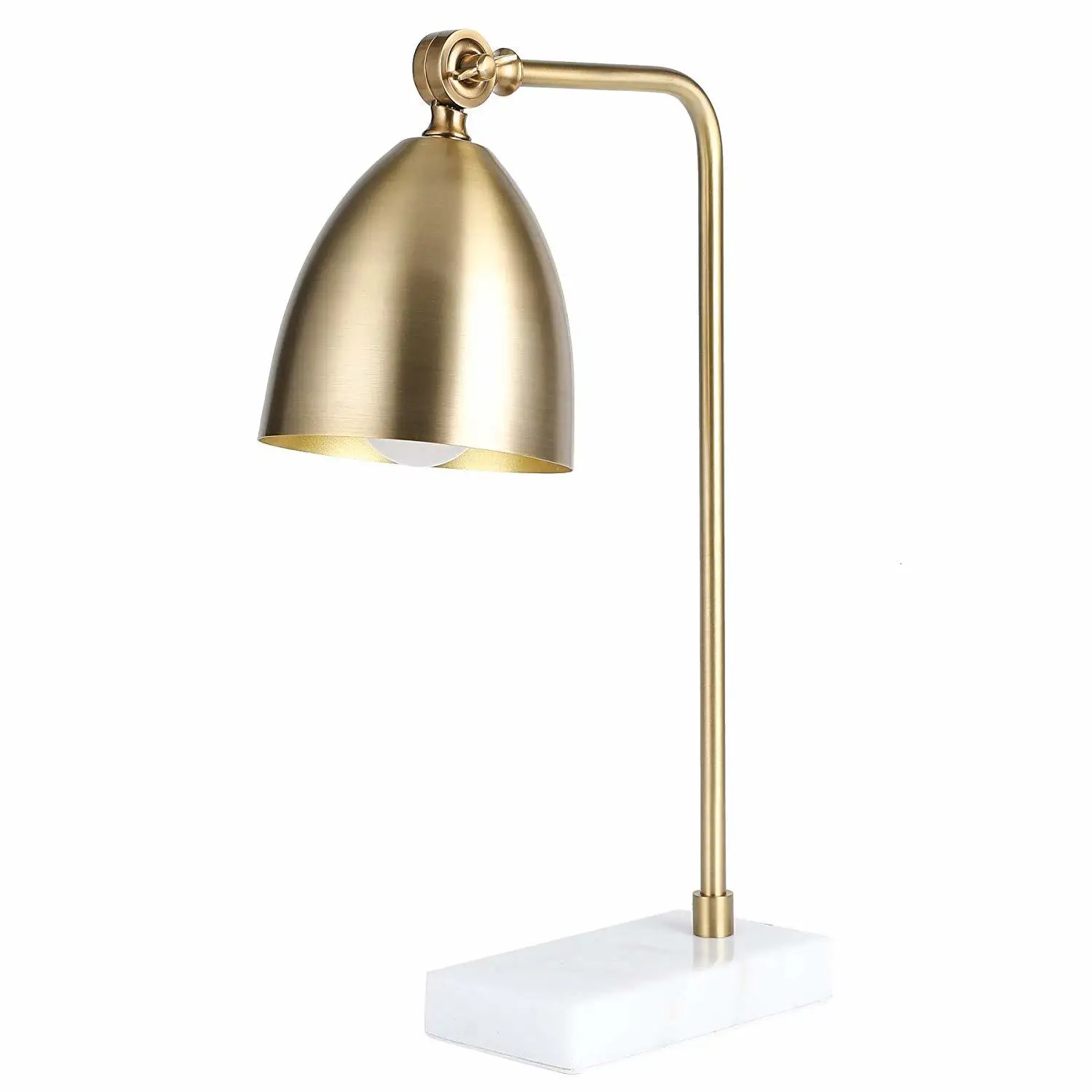 Золотые настольные лампы с мраморным основанием регулируемый металлический