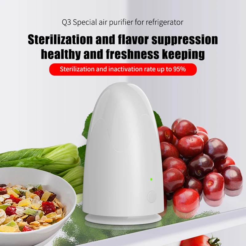 Ozone Air Purifier Fresh Deodorizer Fridge For Refrigerator Closets Pet Car Portable | Бытовая техника