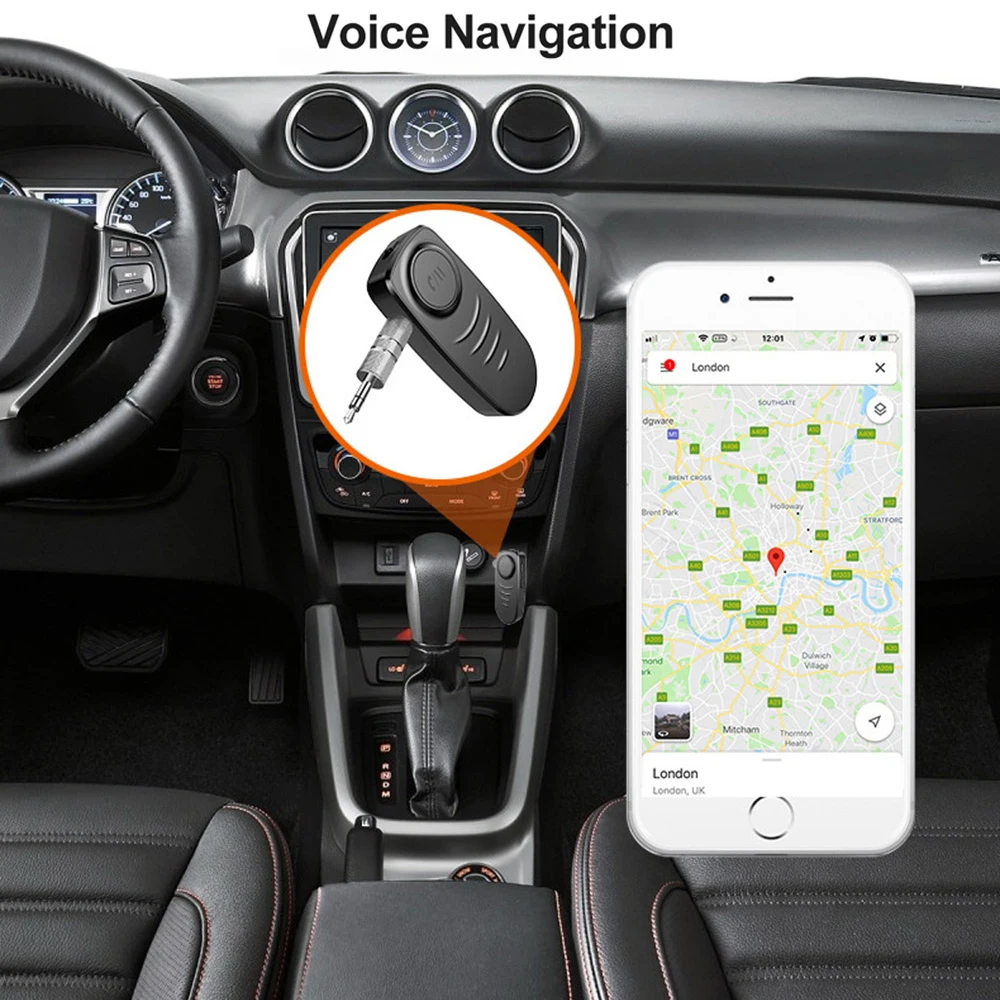 Автомобильный Aux Bluetooth 5 0 приемник портативный стерео аудио адаптер беспроводной