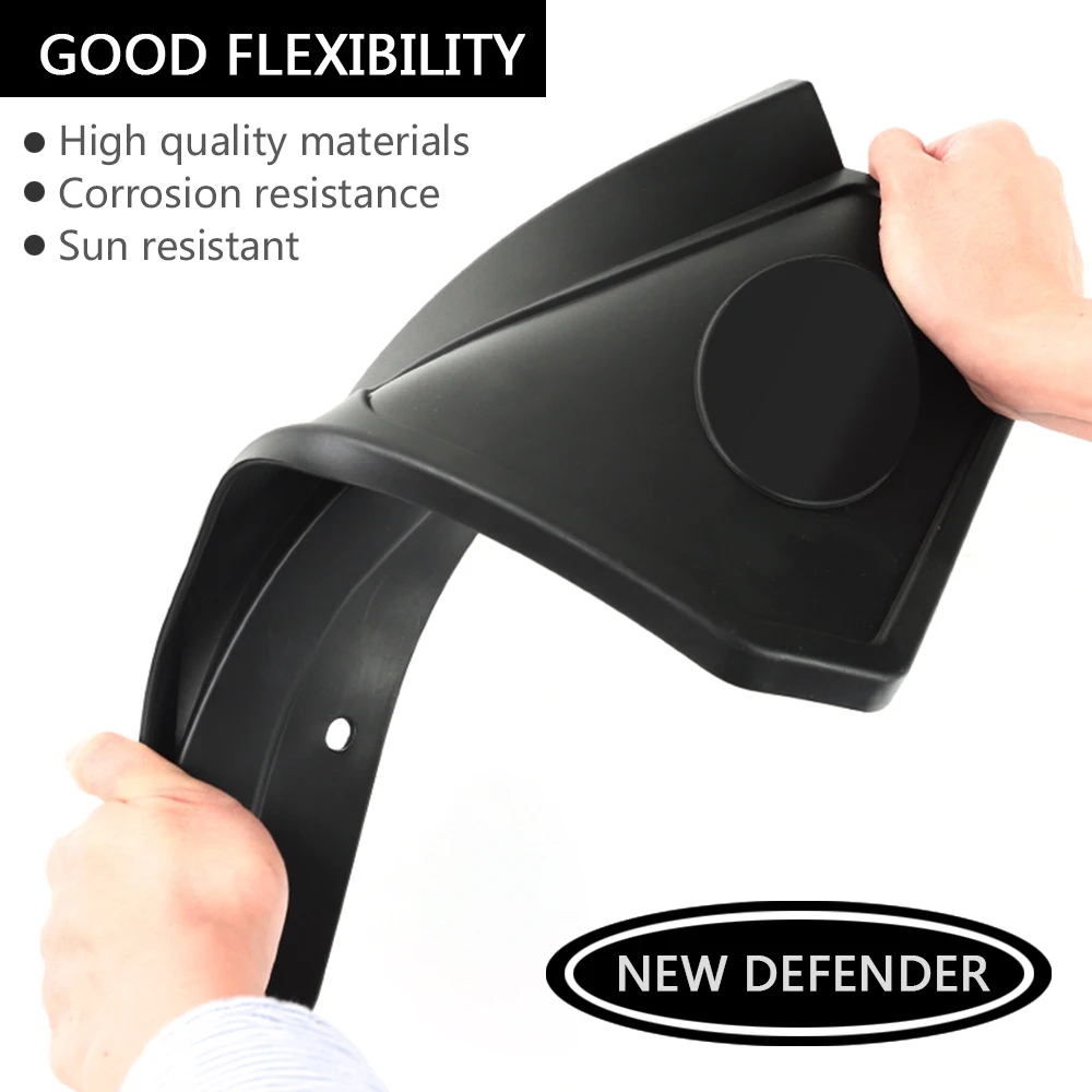 Брызговики для автомобилей land rover defend 2020 пластиковые передних и задних колес 110