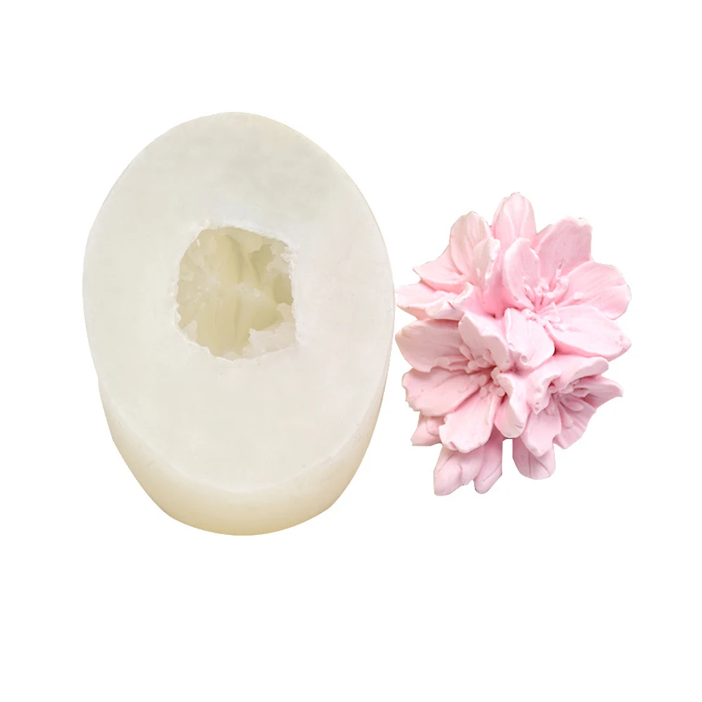 3D цветок в форме сакуры силиконовое мыло для помадки желе конфеты шоколадное